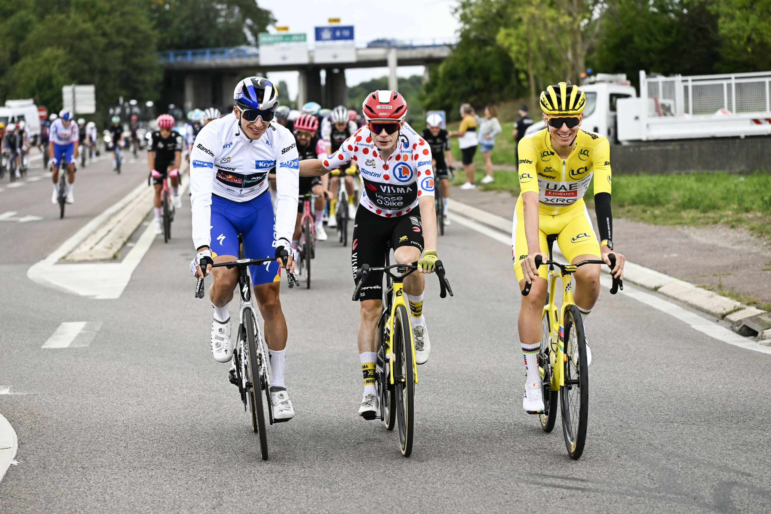 Die drei Gewinner der Tour de France 2025