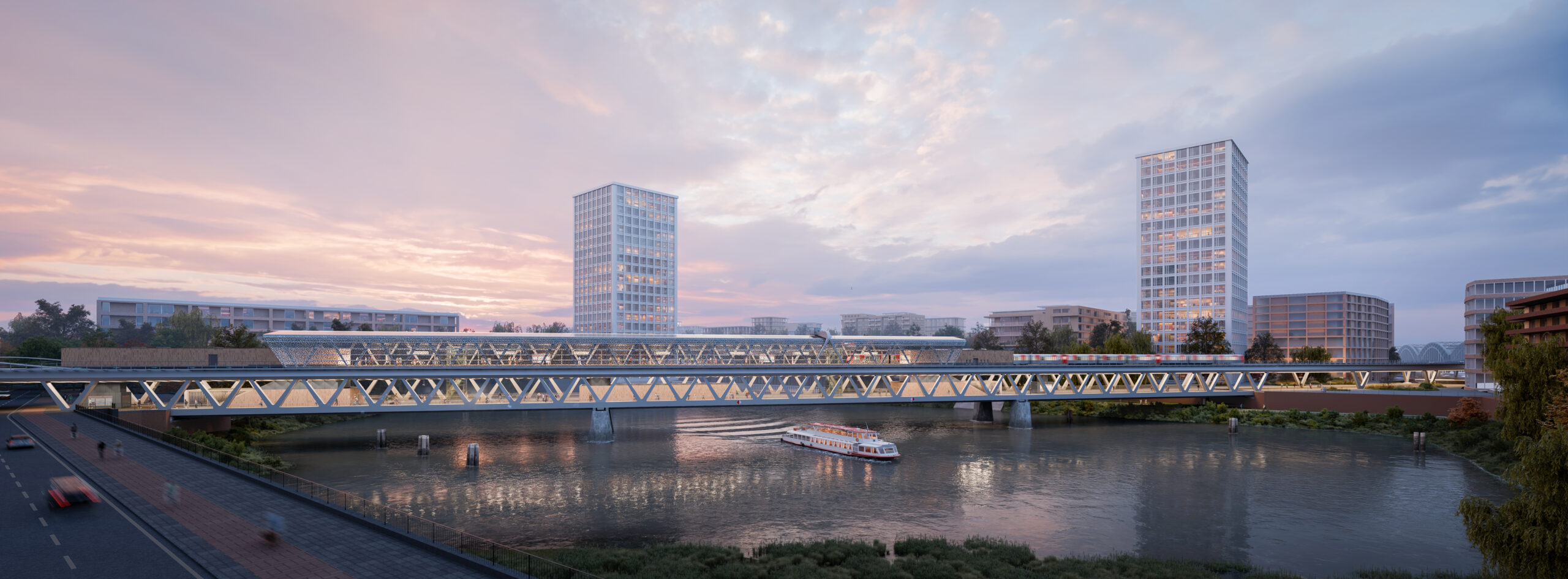 Die U4 soll künftig über eine neue Brücke über die Elbe fahren.