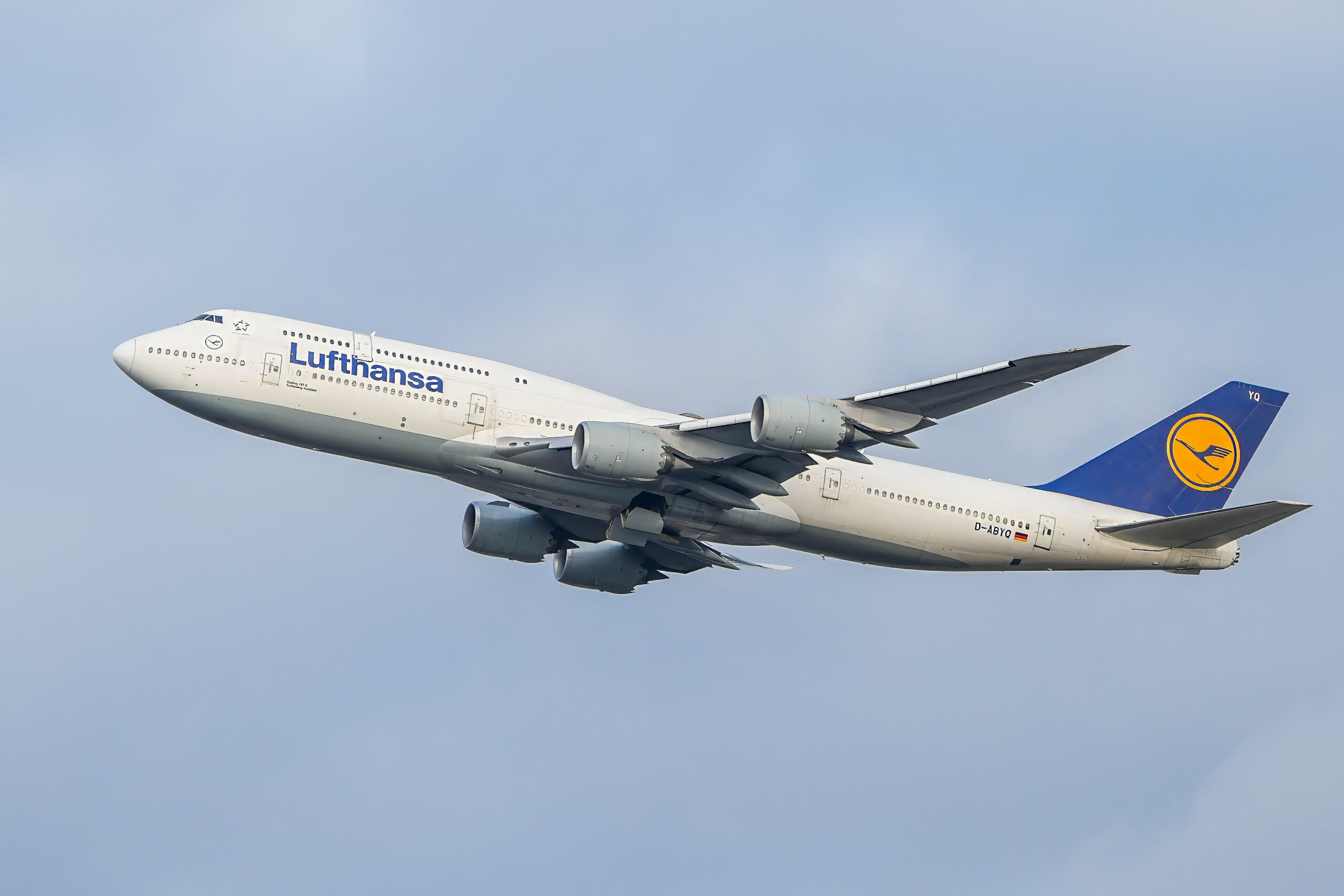 Eine Boeing 747-800 der Lufthansa (Symbolbild).