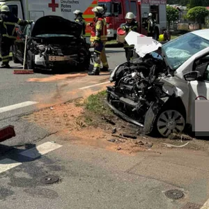 Die Unfallstelle auf der B73
