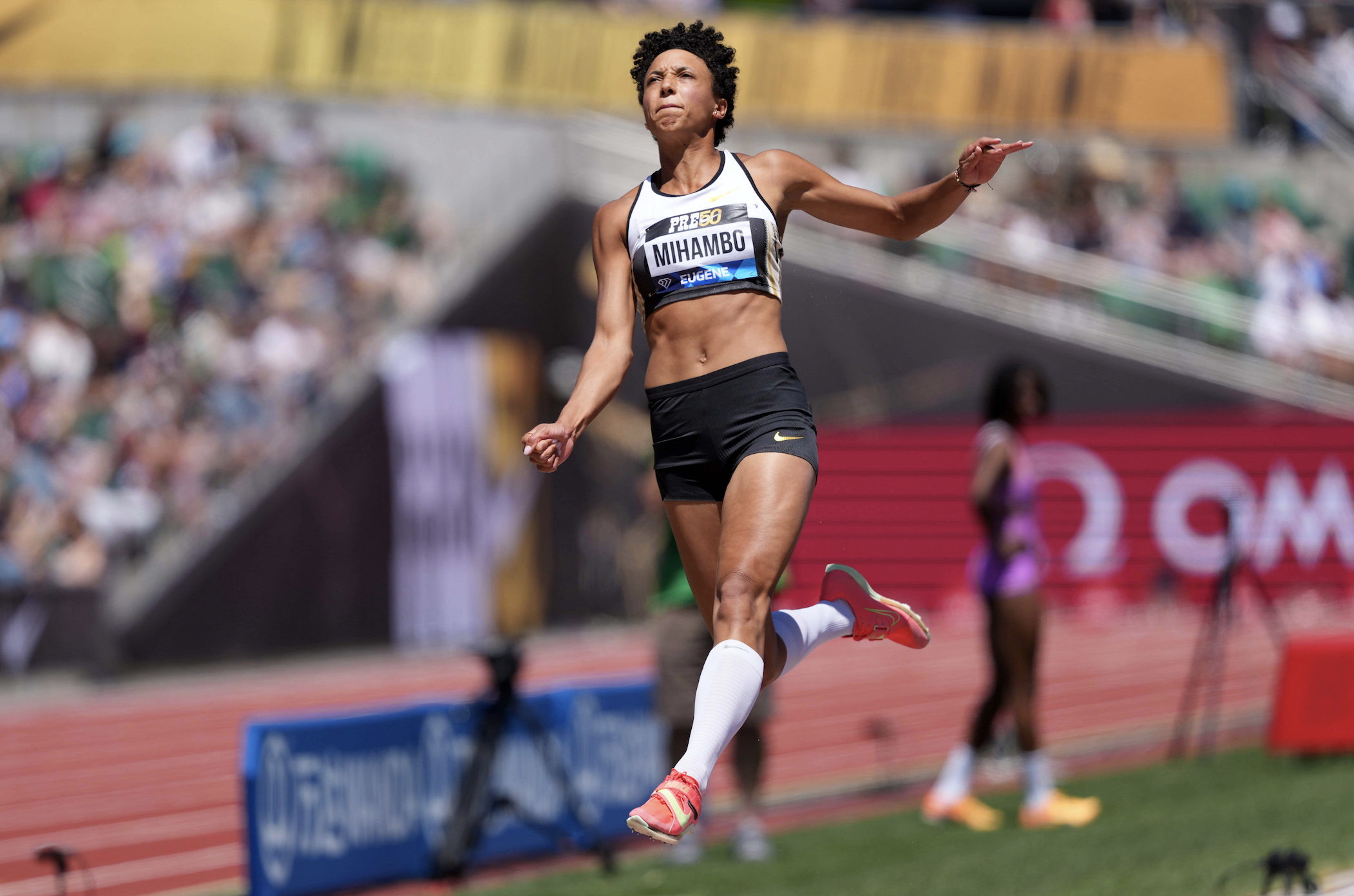 Malaika Mihambo beim Diamond-League-Meeting in Eugene