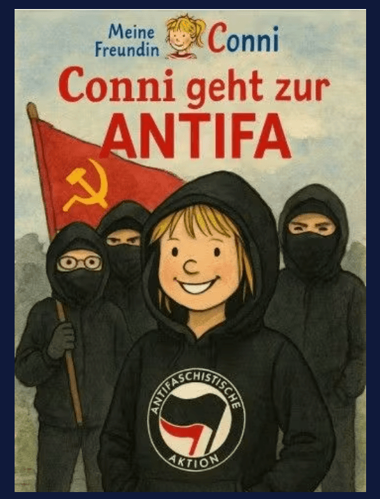 Dieses Meme zeigt Conni als Antifa-Kämpferin