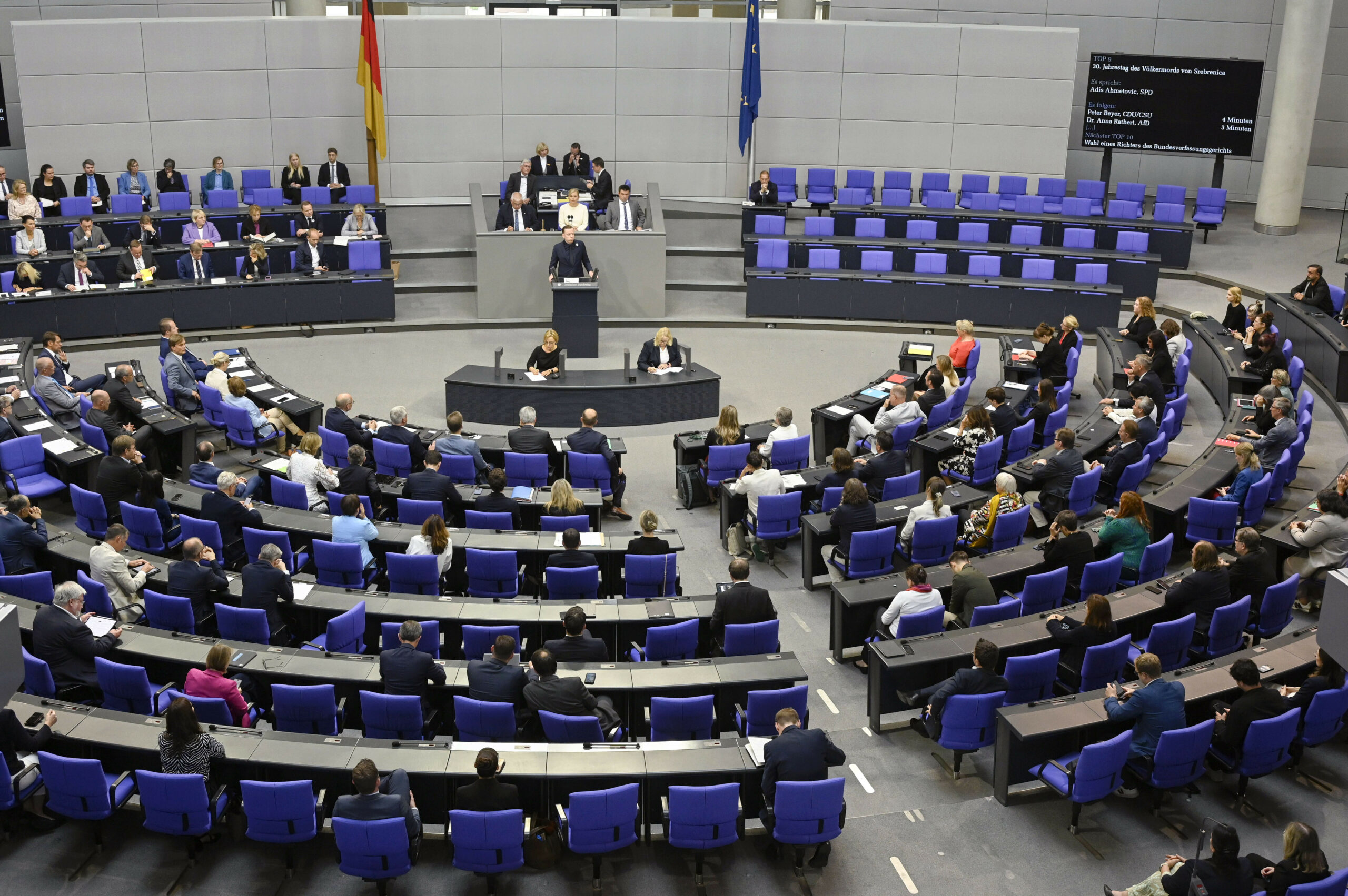 Der Plenarsaal des Bundestages (Archivbild).