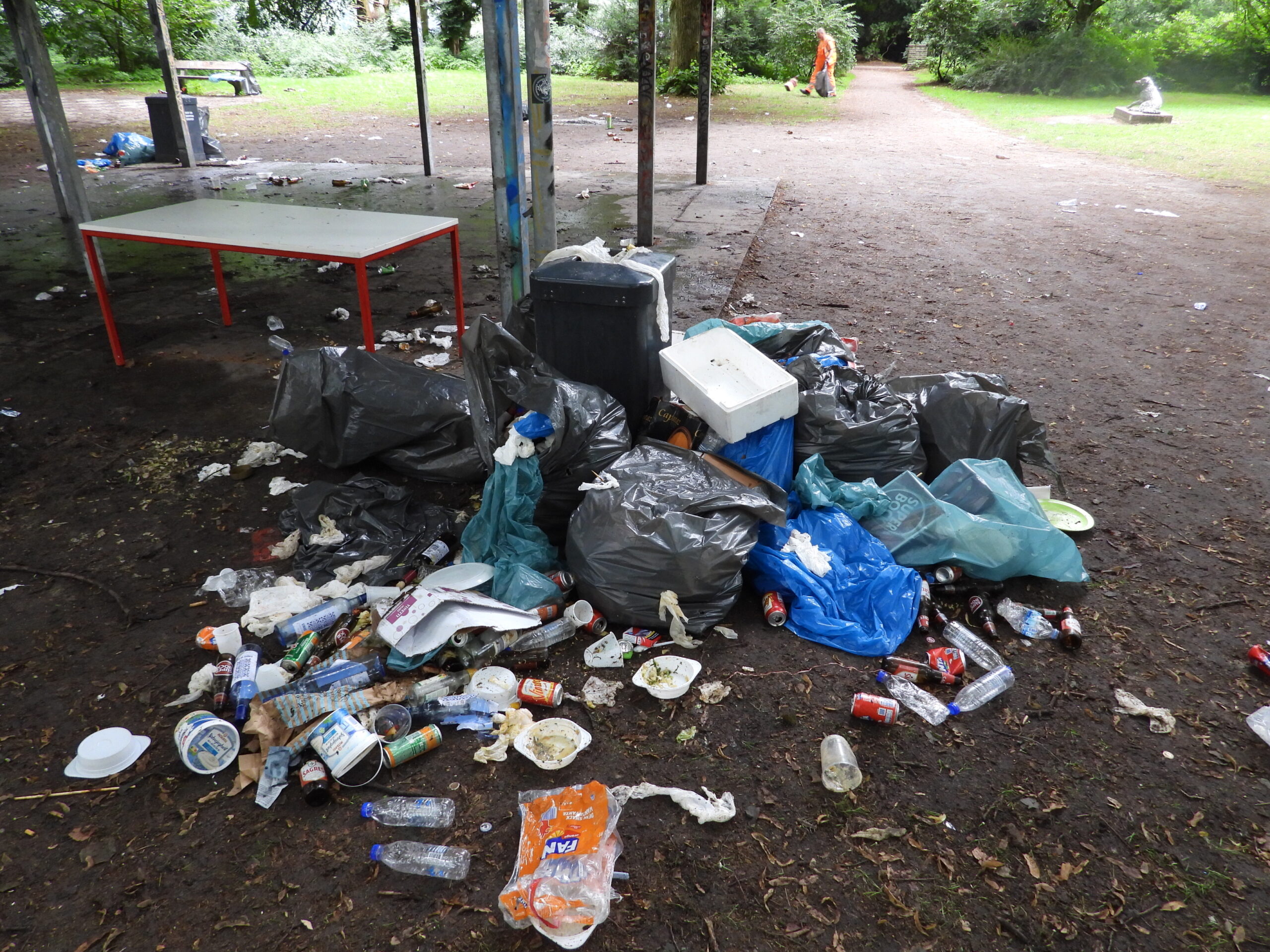 Müll im Stadtpark
