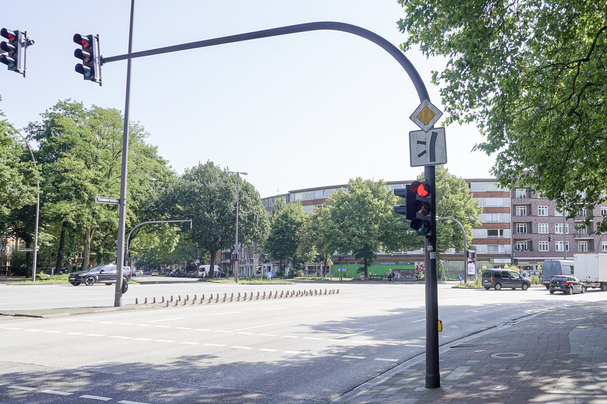 Diese Ampel könnte künftig am ganzen Mast leuchten.