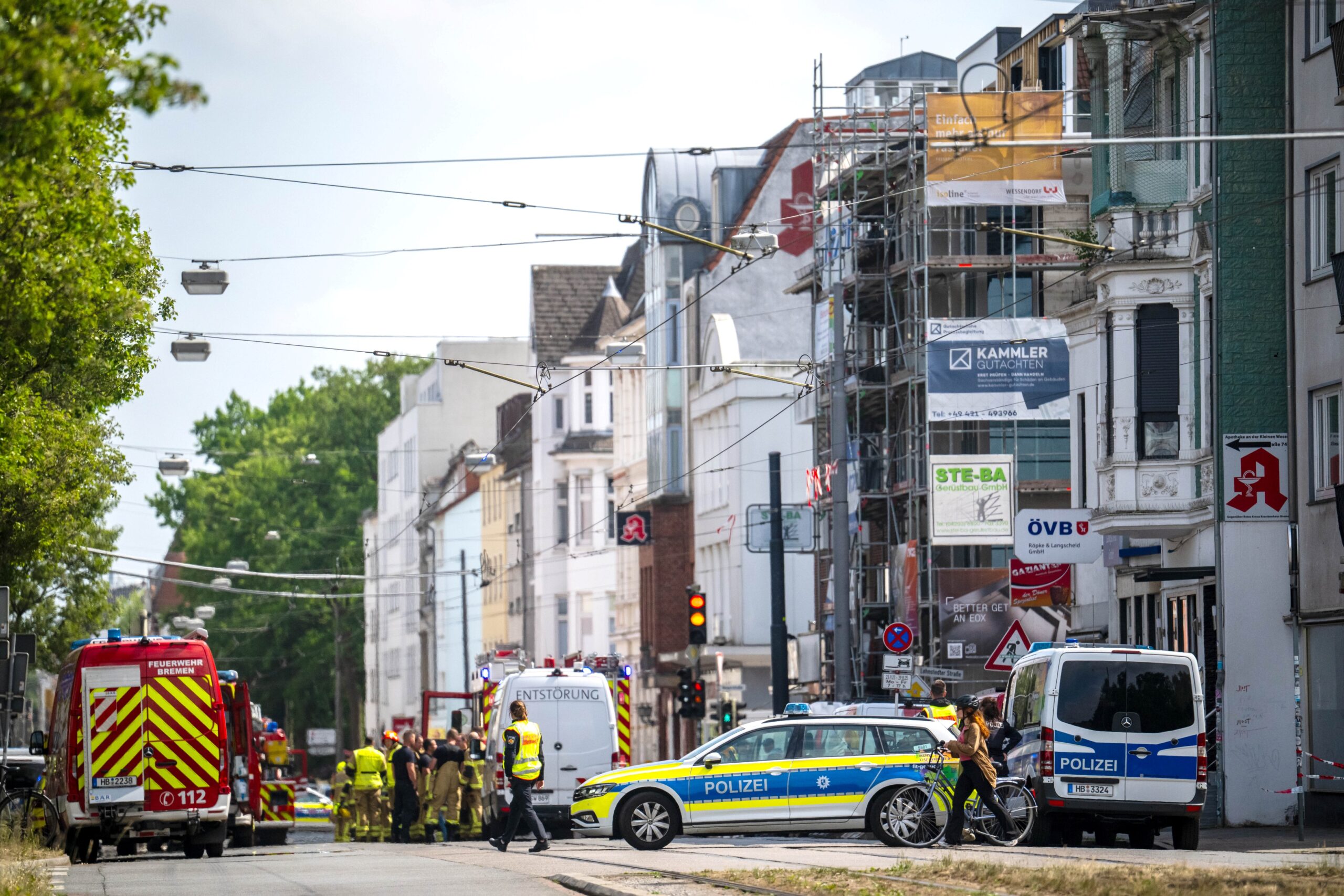 Einsatz von Feuerwehr und Polizei in Bremen (Symbolbild).