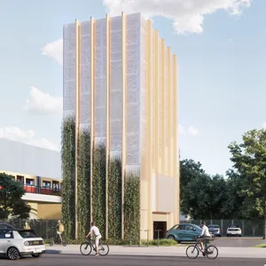 So könnte ein Parkturm in Eimsbüttel aussehen. (Visualisierung)