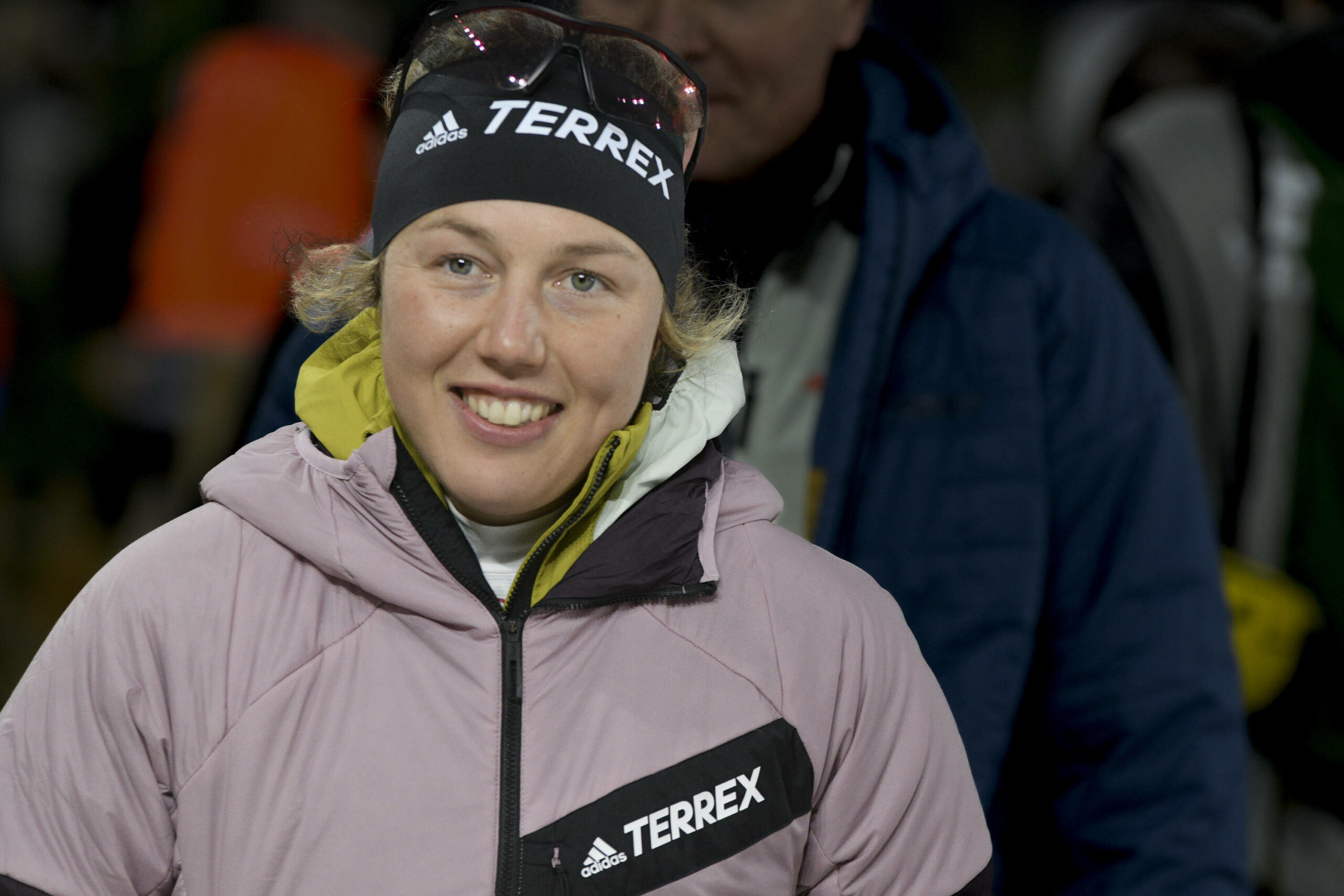 Laura Dahlmeier bei einem Biathlon-Event