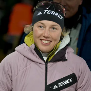 Laura Dahlmeier bei einem Biathlon-Event