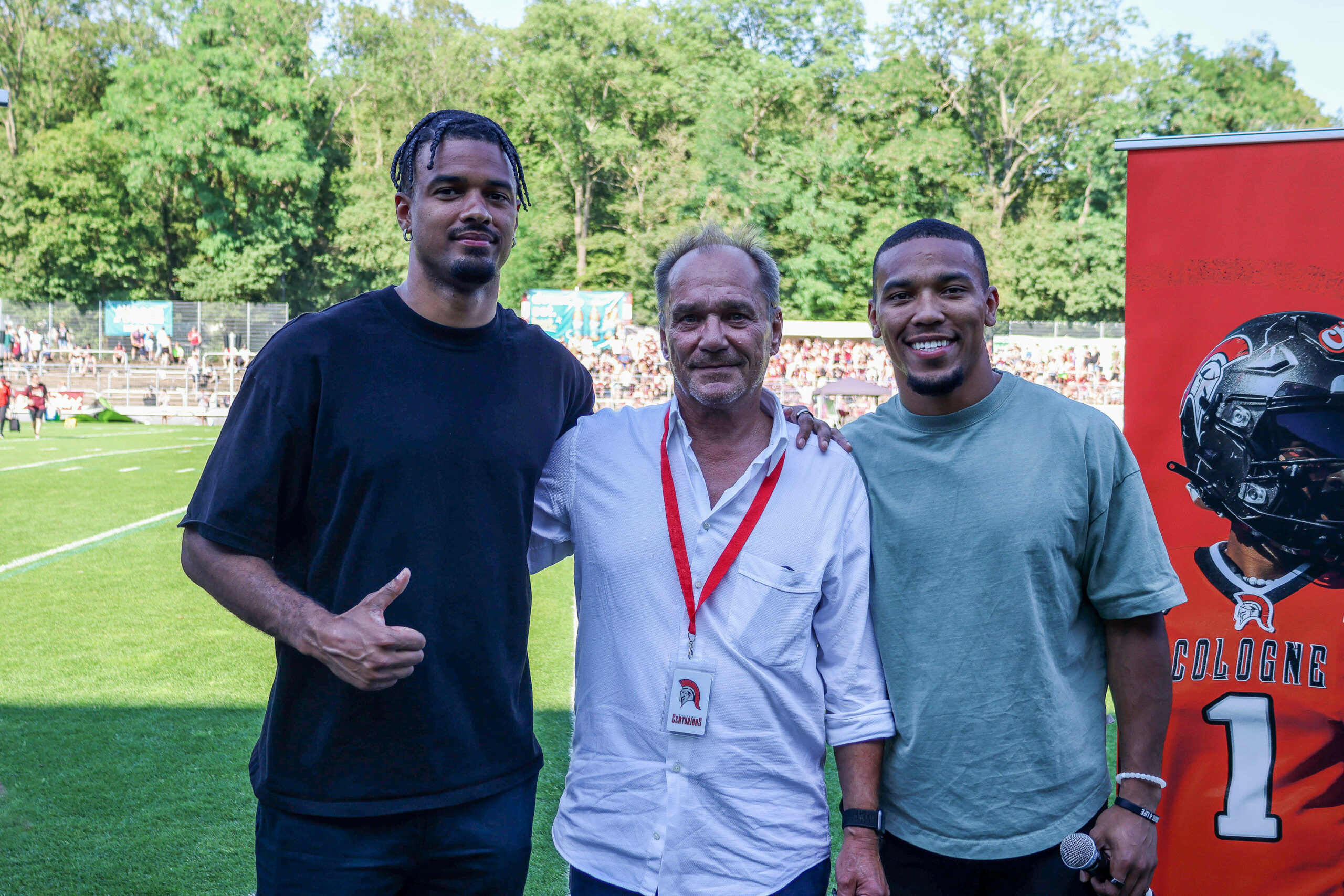 Amon-Ra St. Brown von den Detroit Lions in Köln