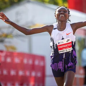 Ruth Chepngetich beim Chicago Marathon