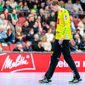 Mindens Torwart Malte Semisch guckt frustriert
