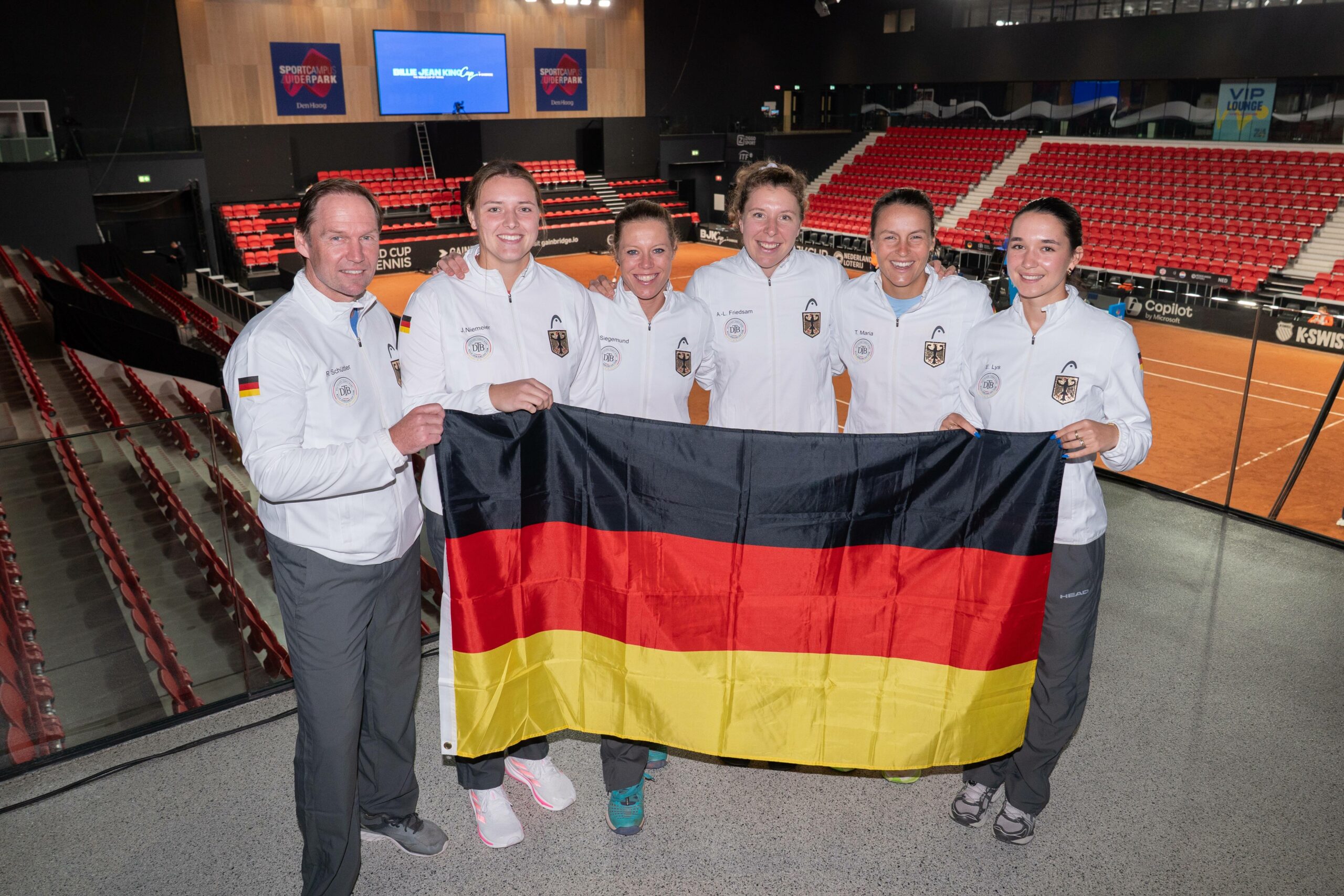 Deutsche Tennis-Frauen beim Billie Jean King Cup