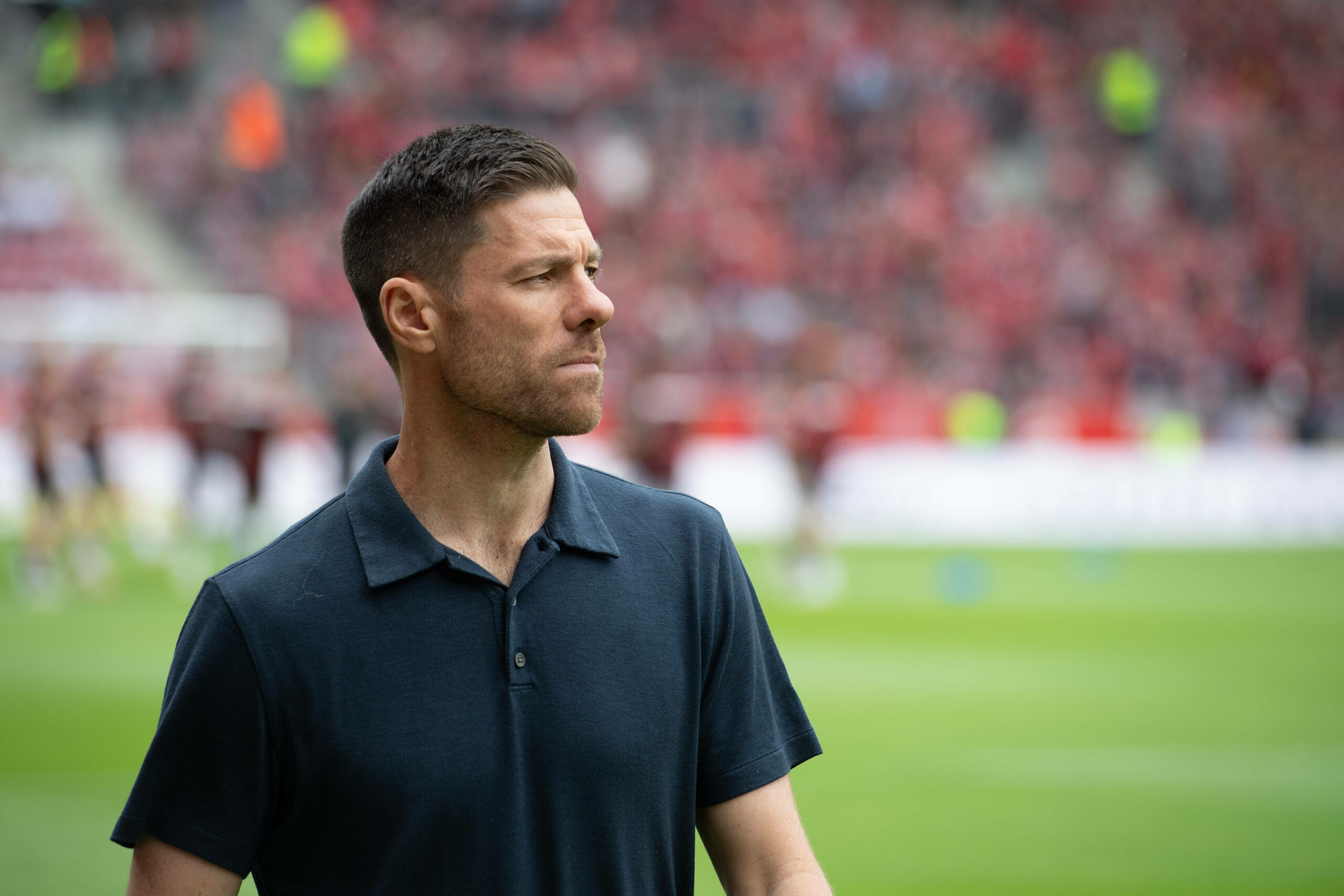 Xabi Alonso bei seinem letzten Spiel als Leverkusen-Trainer