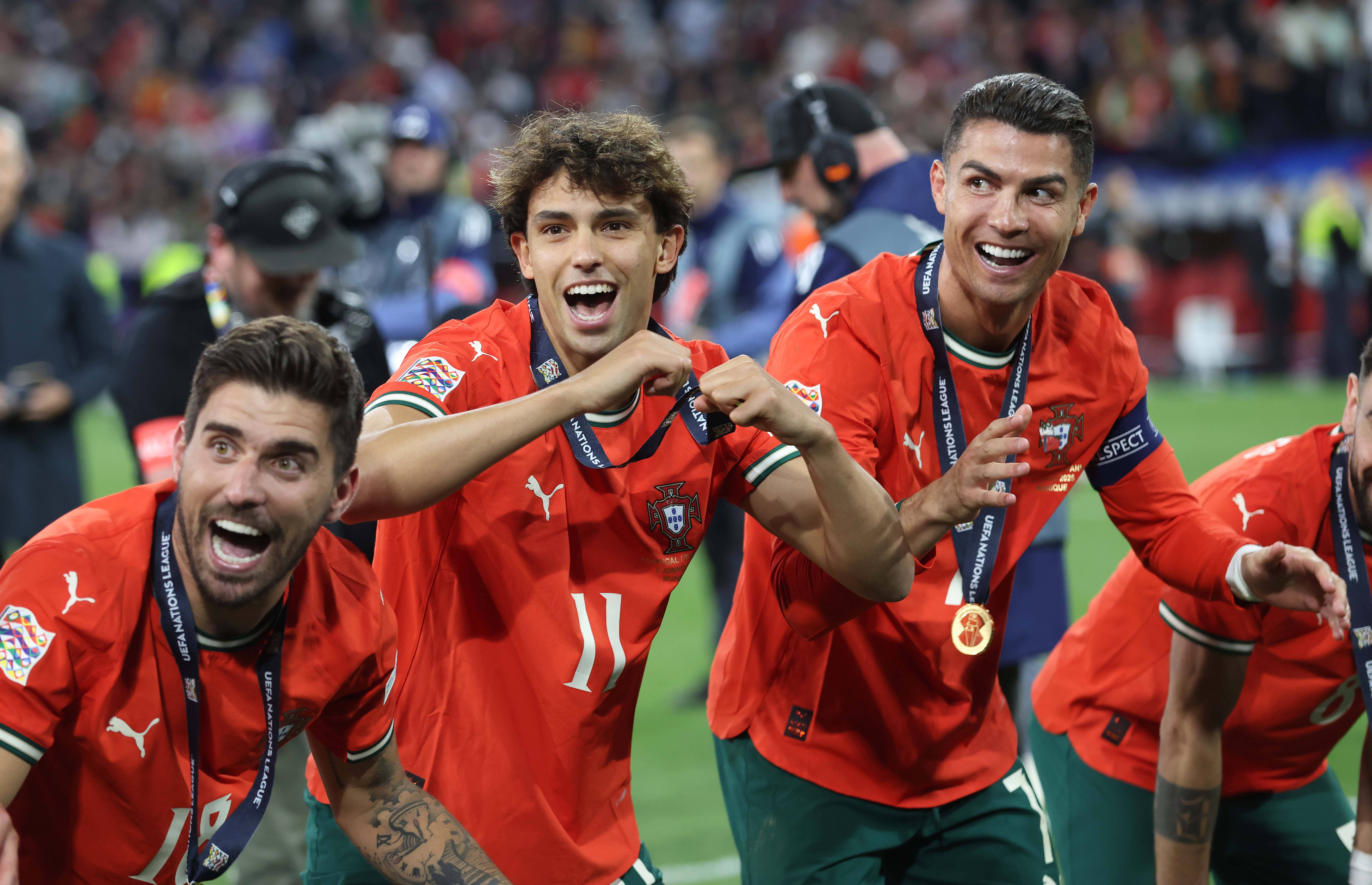 Im Juni gewannen Joao Felix und Cristiano Ronaldo die UEFA Nations League mit Portugal.