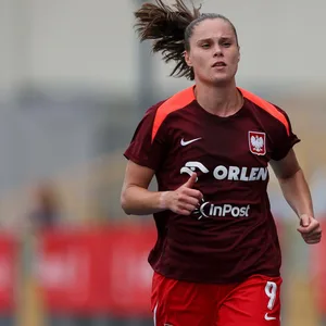 Ewa Pajor beim Training der polnischen Frauen-Nationalmannschaft