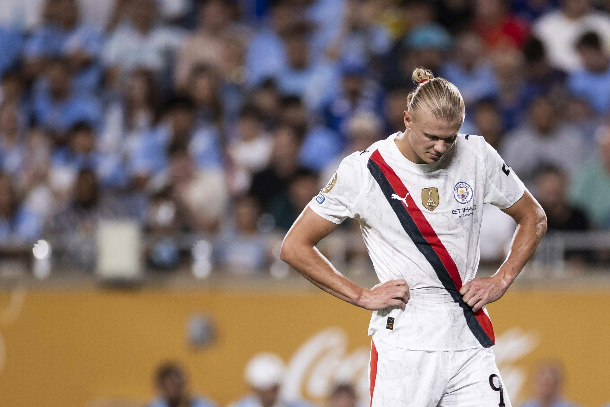 Erling Haaland muss mit Manchester City nach Hause fahren.