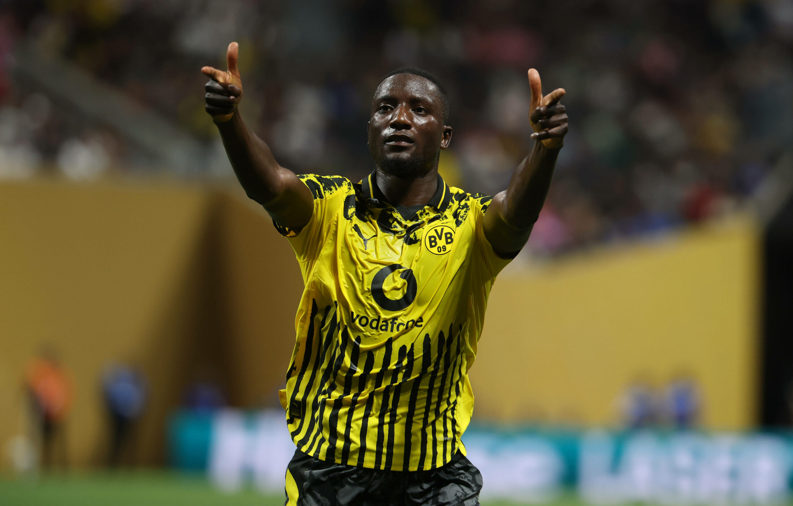 BVB-Stürmer Serhou Guirassy jubelt bei der Klub-WM.