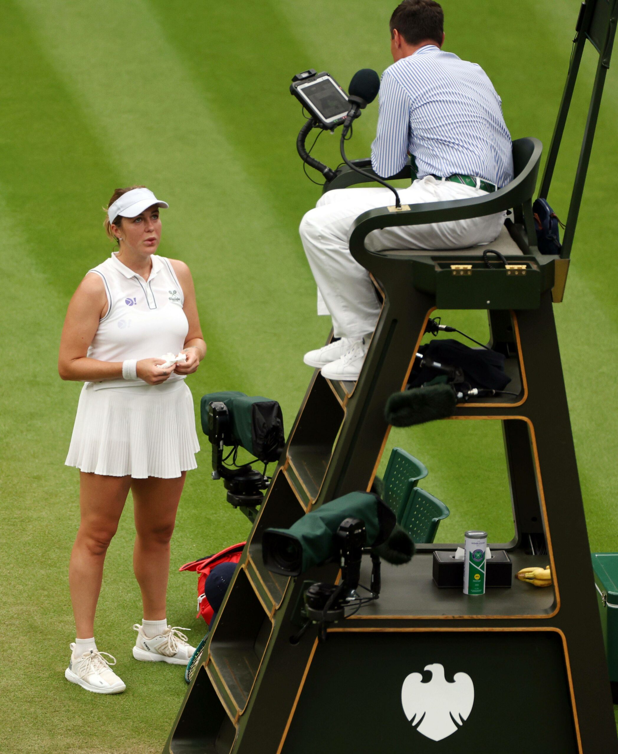 Anastasia Pavlyuchenkova beschwert sich in Wimbledon