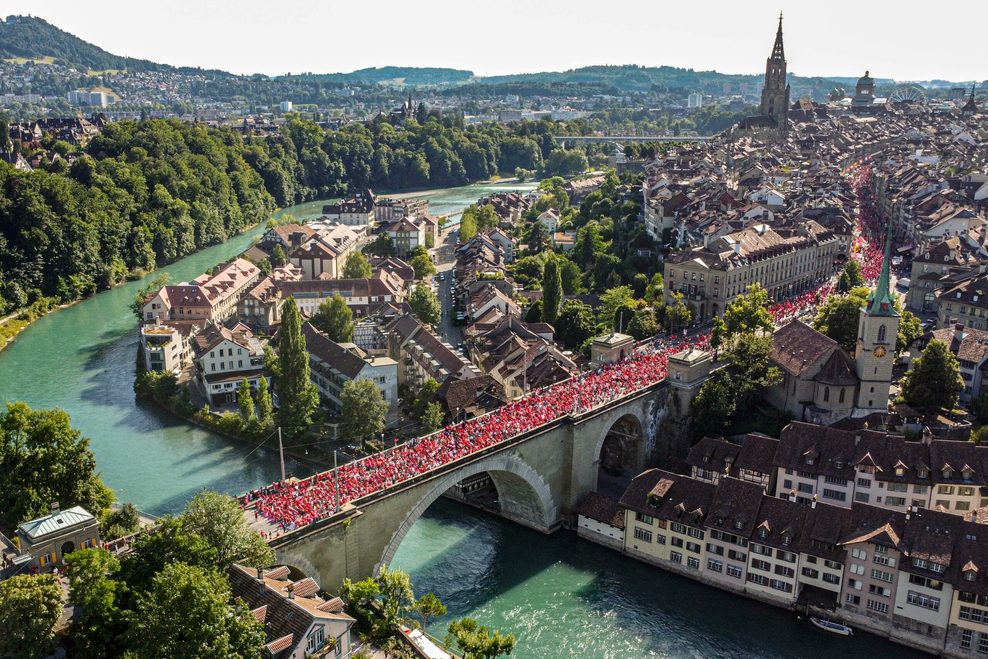 Schweizer Fan-Walk vor dem EM-Viertelfinale in Bern