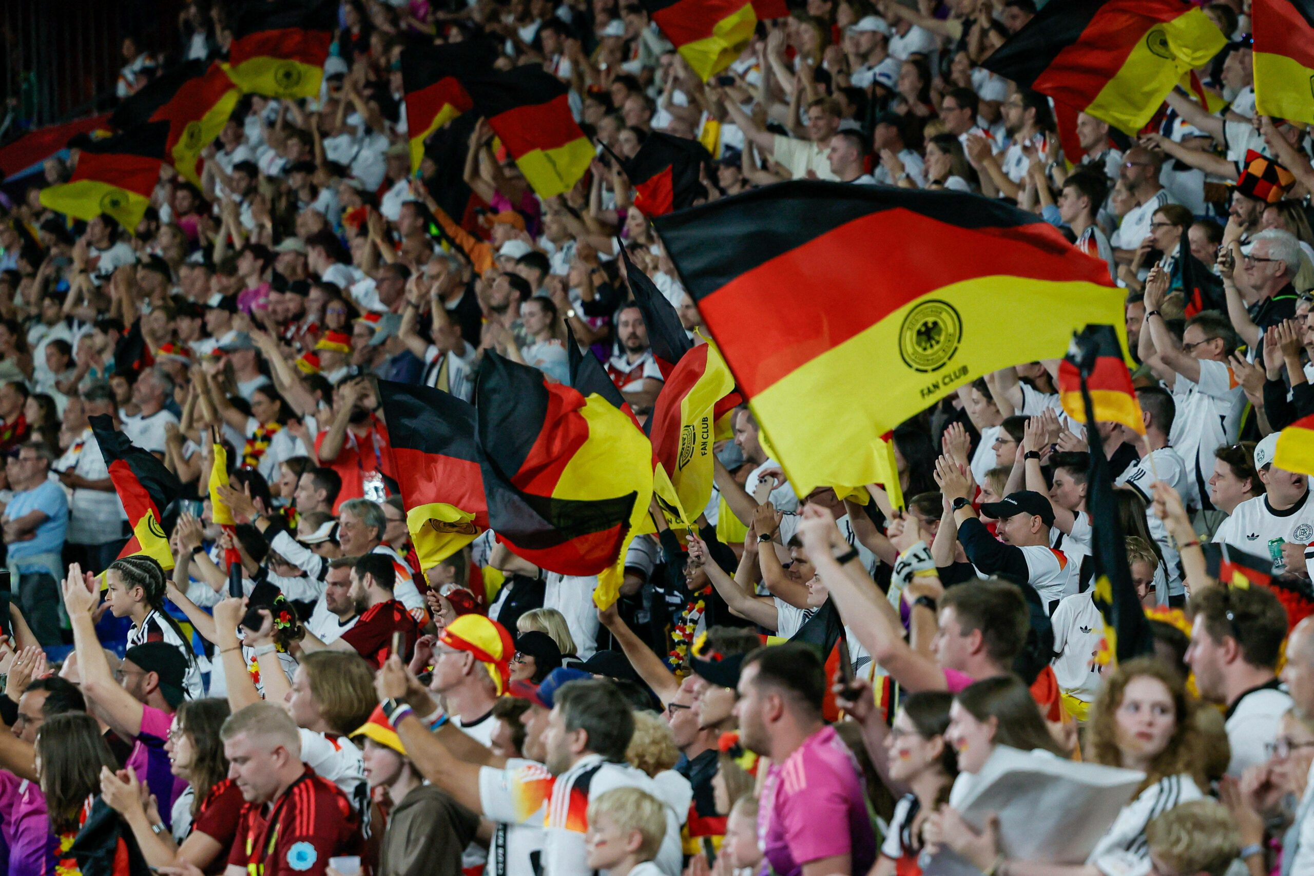 Deutsche Fans bei der Frauen-EM