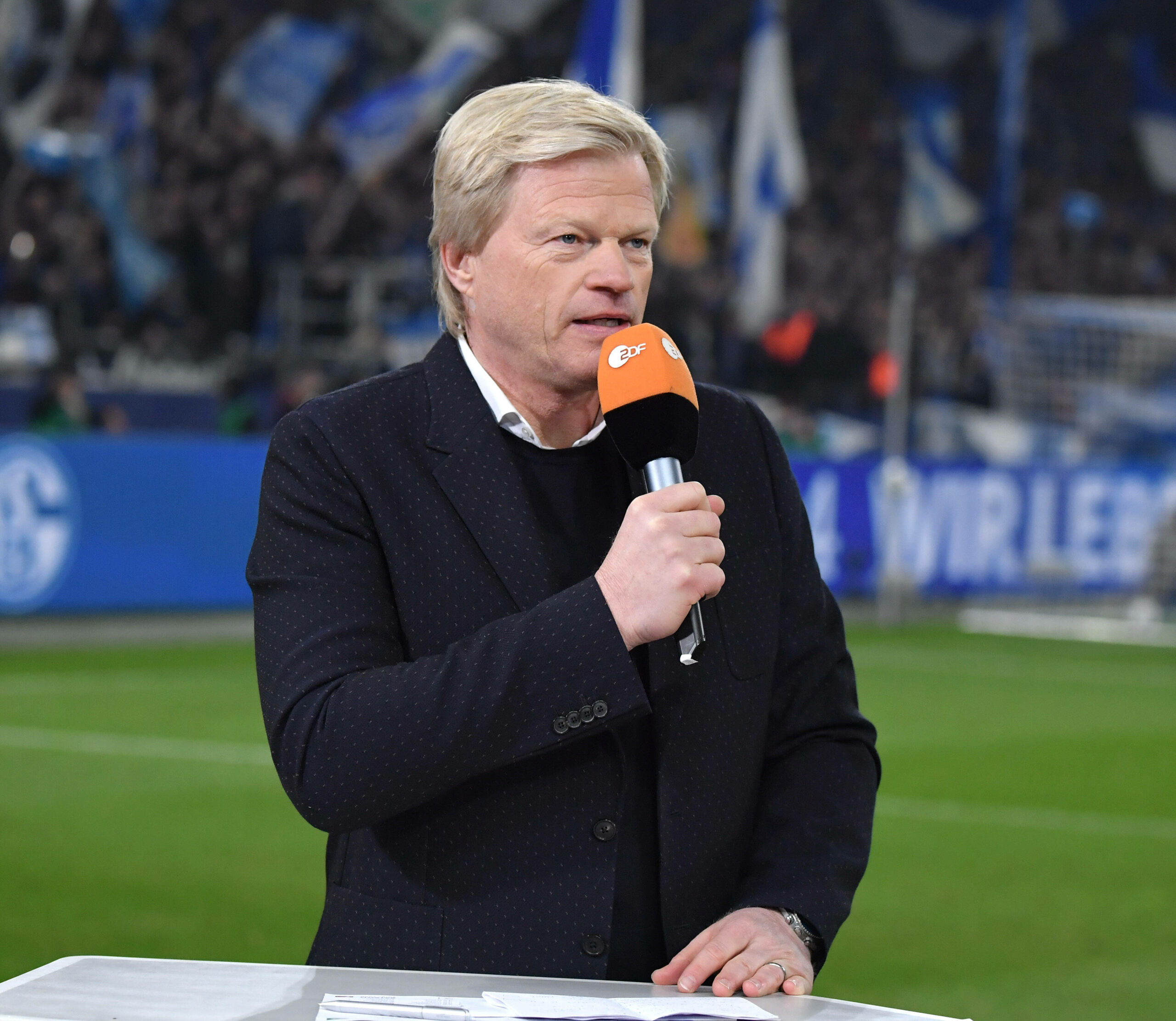 Oliver Kahn am ZDF-Mikrofon