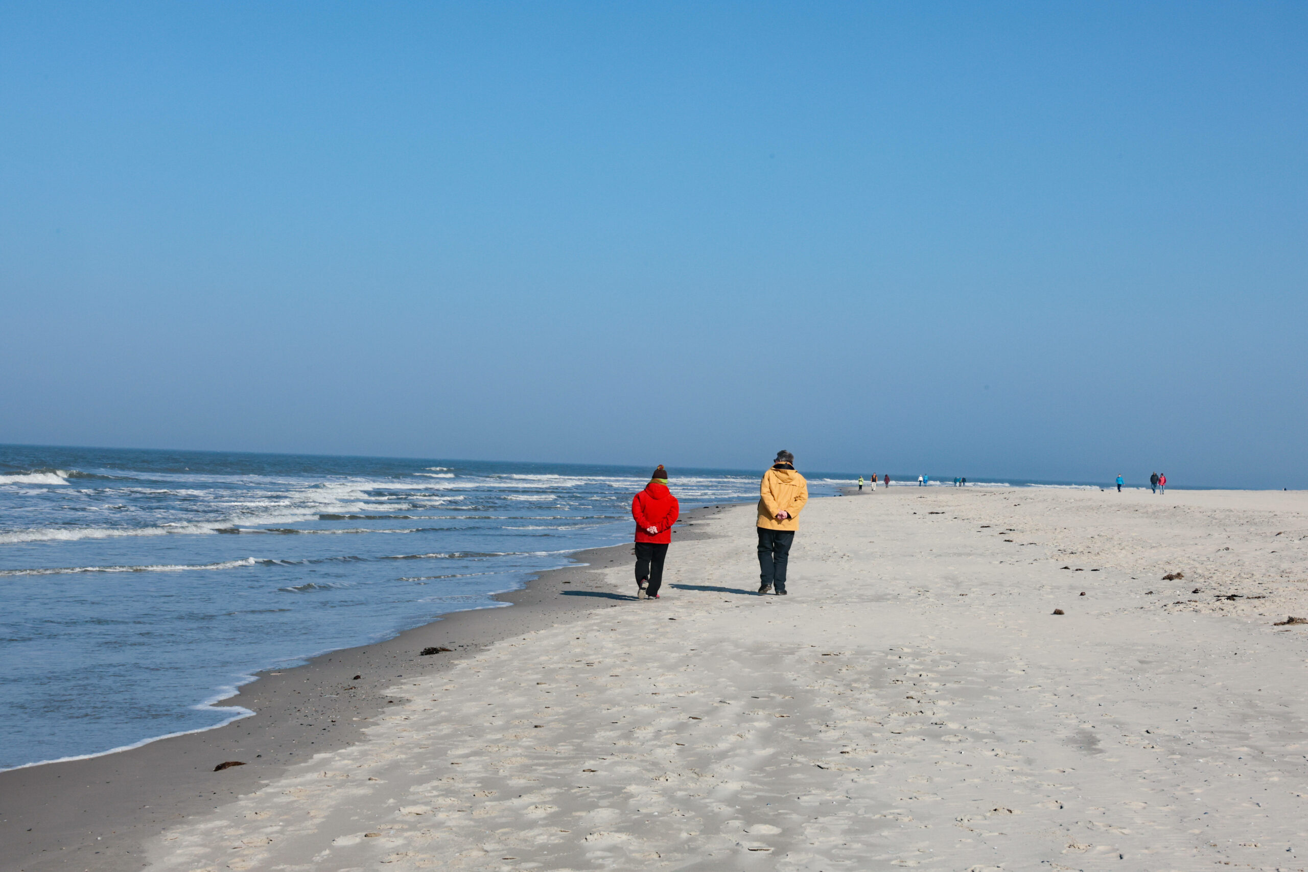 Blick über den Strand auf Langeoog