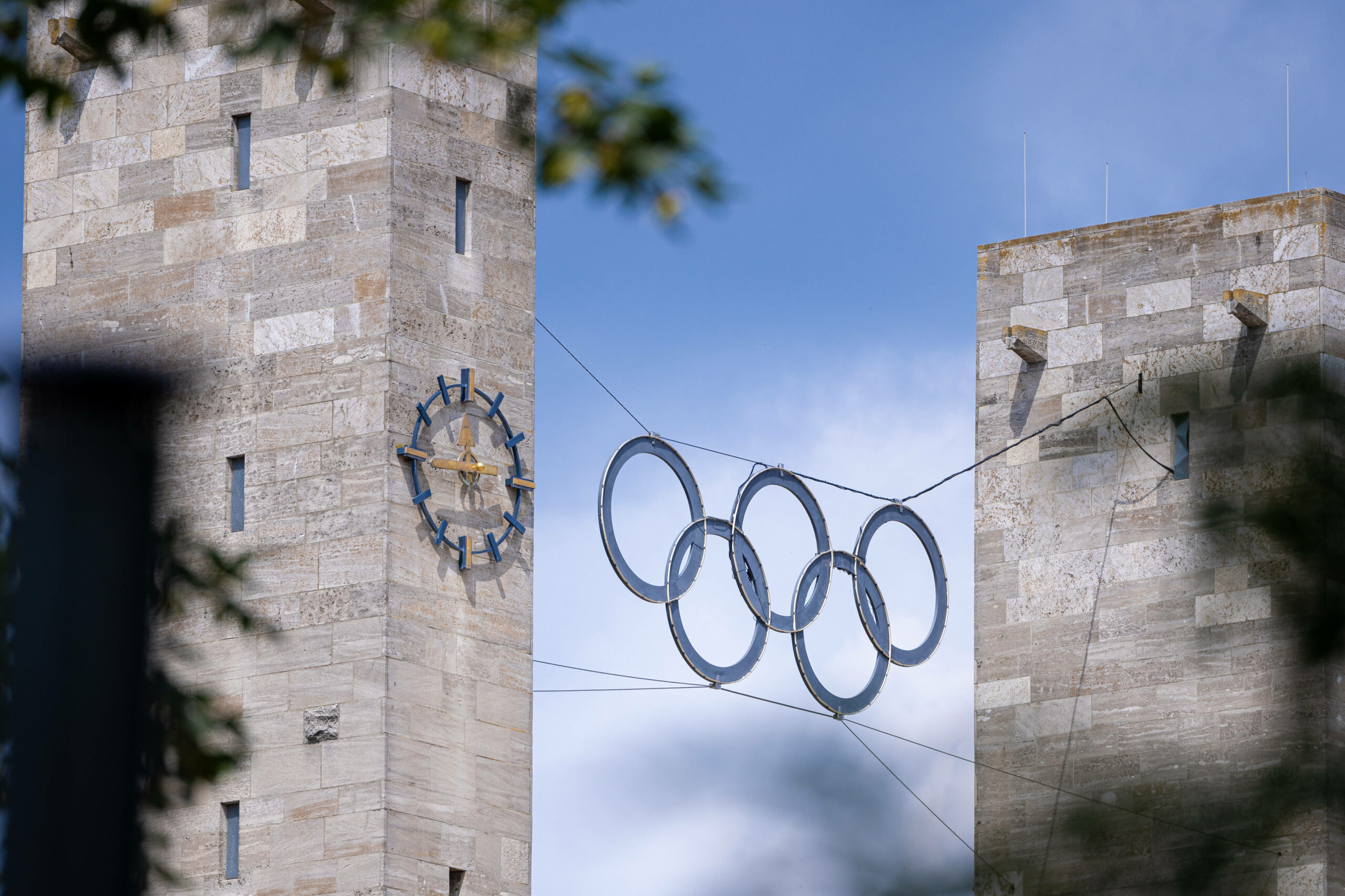 Die olympischen Ringe am Berliner Olympiastadion