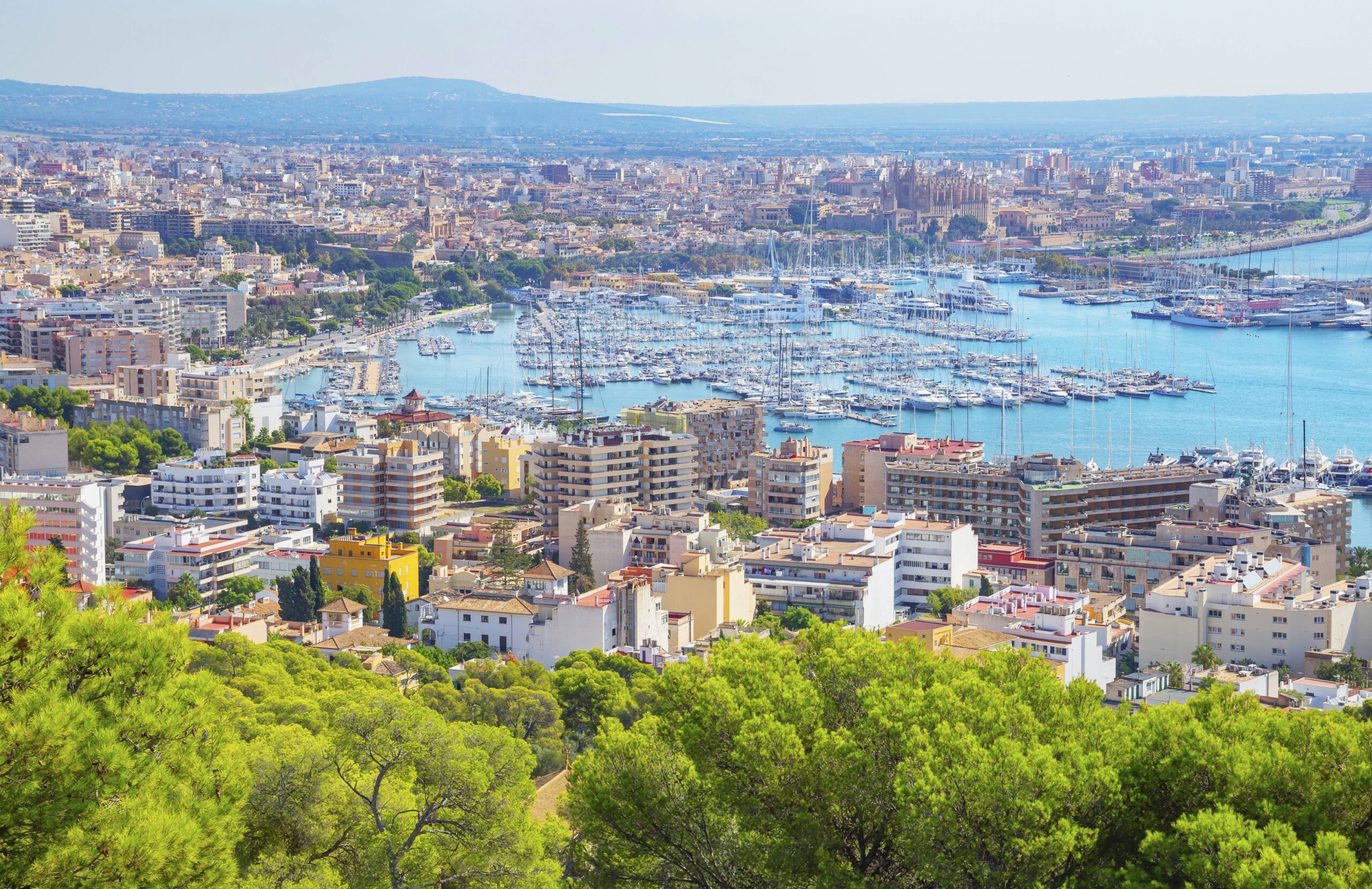 Palma de Mallorca, Stadt, von oben