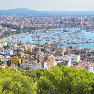 Palma de Mallorca, Stadt, von oben
