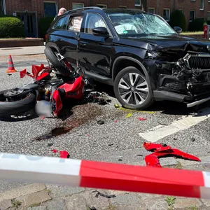 Die Unfallstelle an der Langenhorner Chaussee