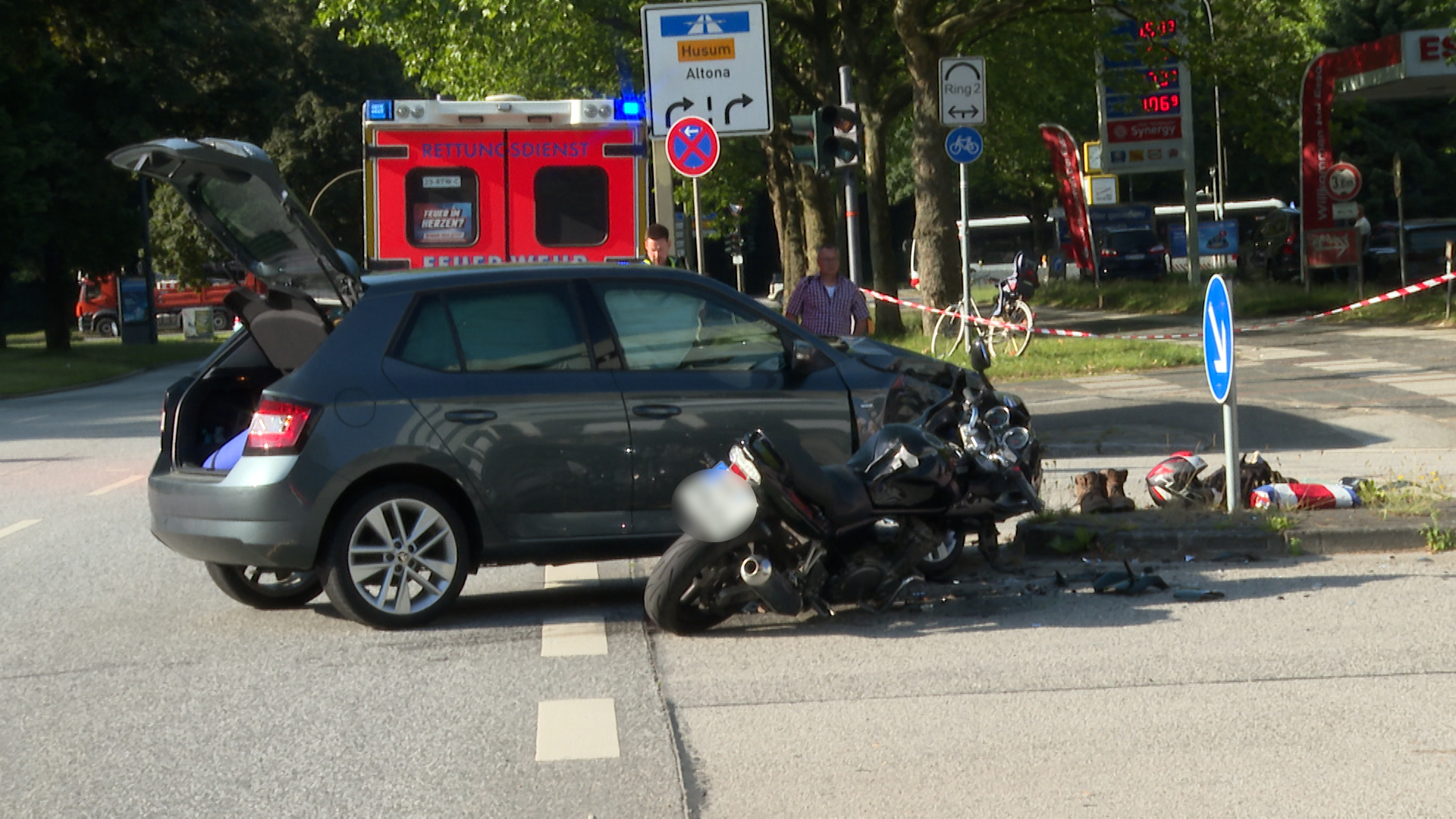 Die Unfallstelle