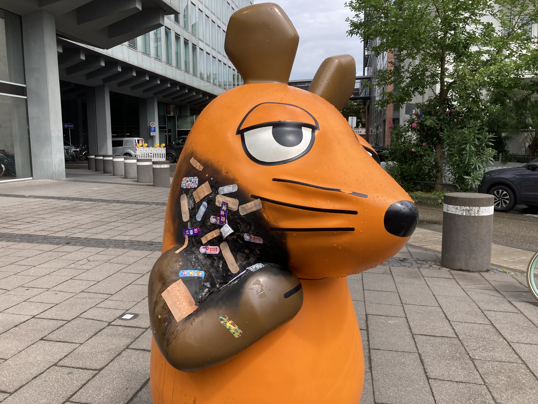 Maus, Brandanschlag