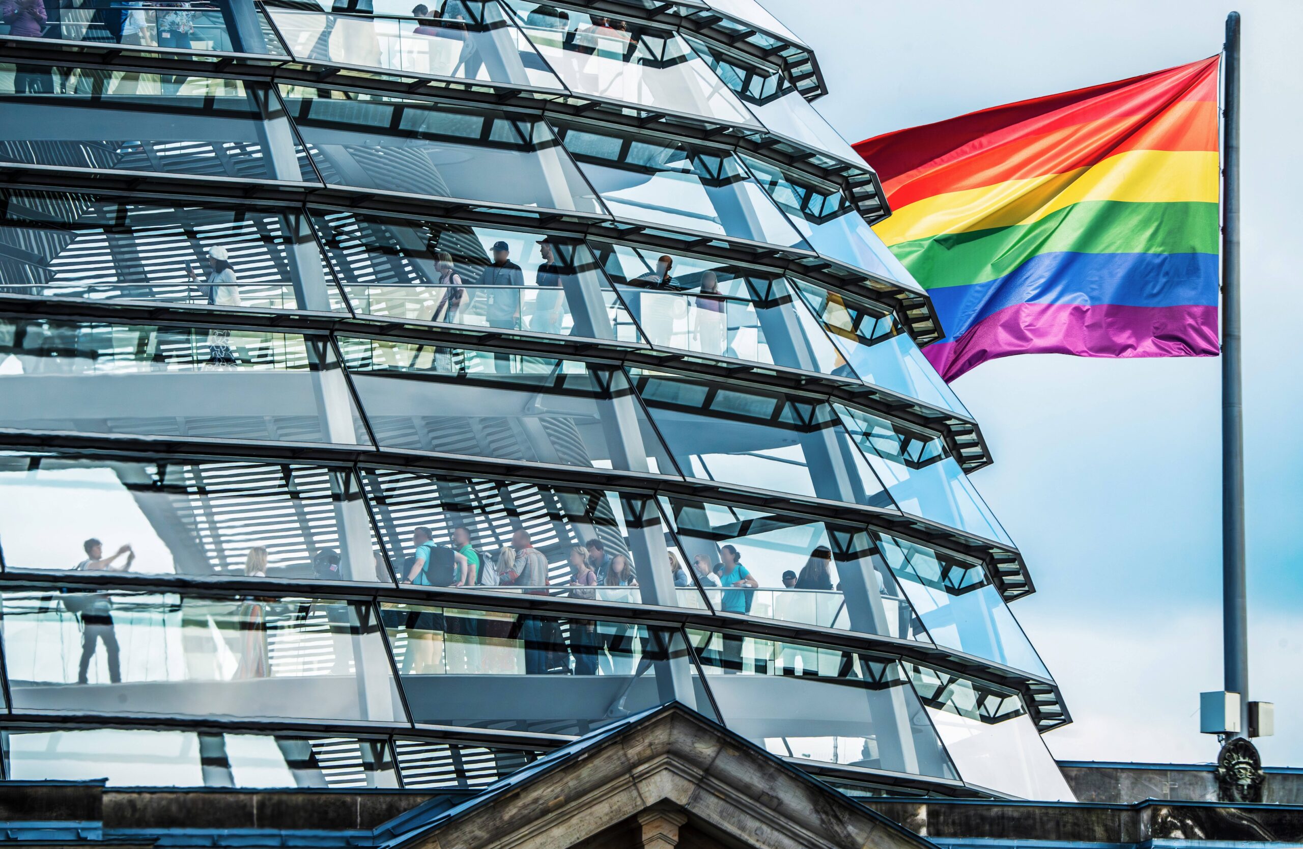 Regenbogenflagge, Bundestag