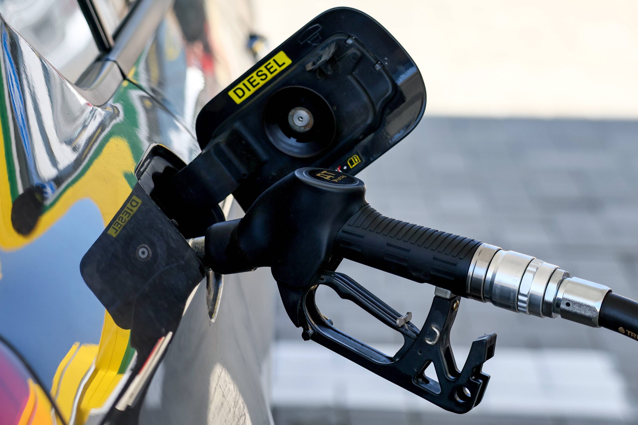 Tanken an der Tankstelle, Zapfsäule