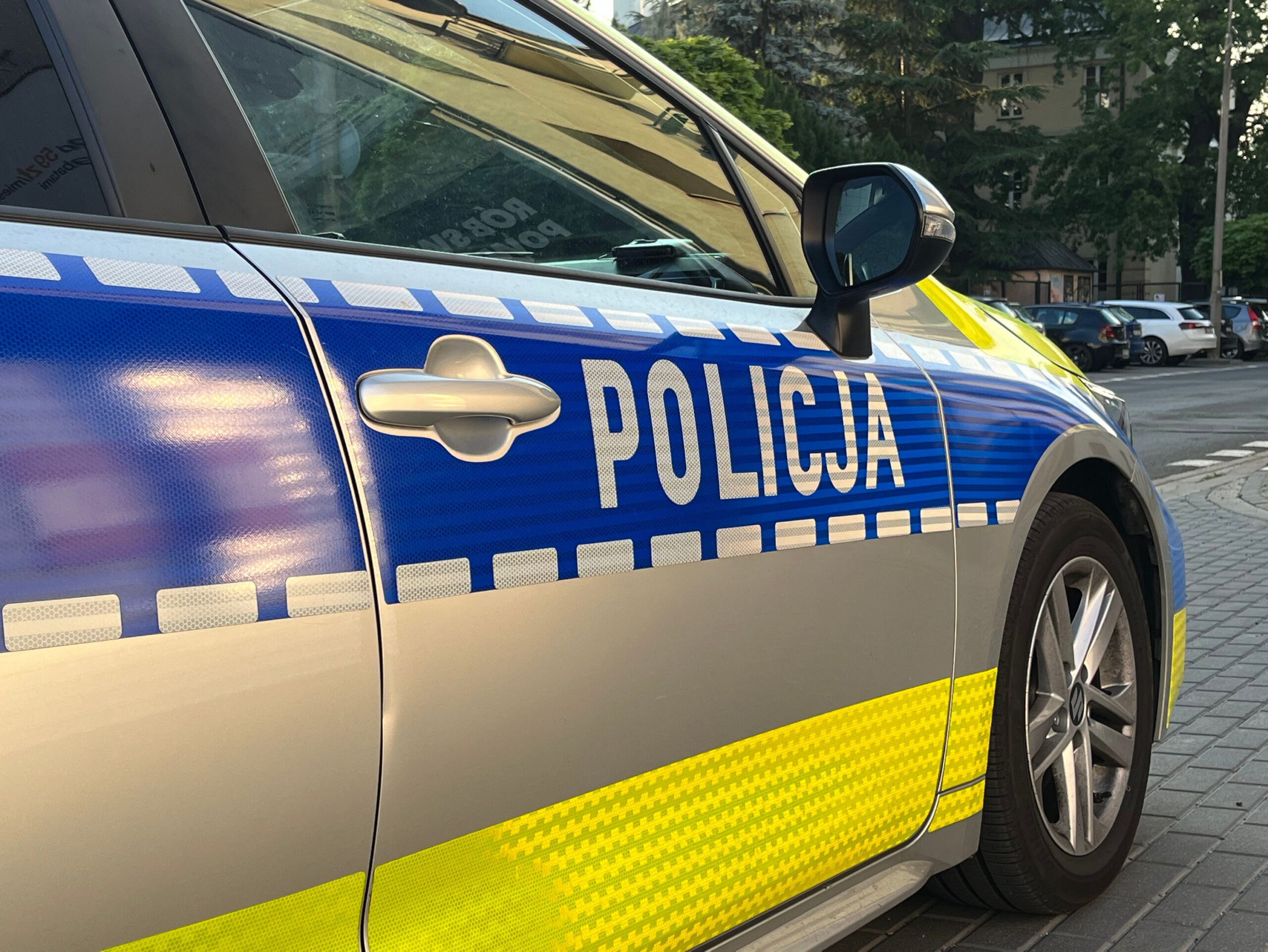Streifenwagen der polnischen Polizei