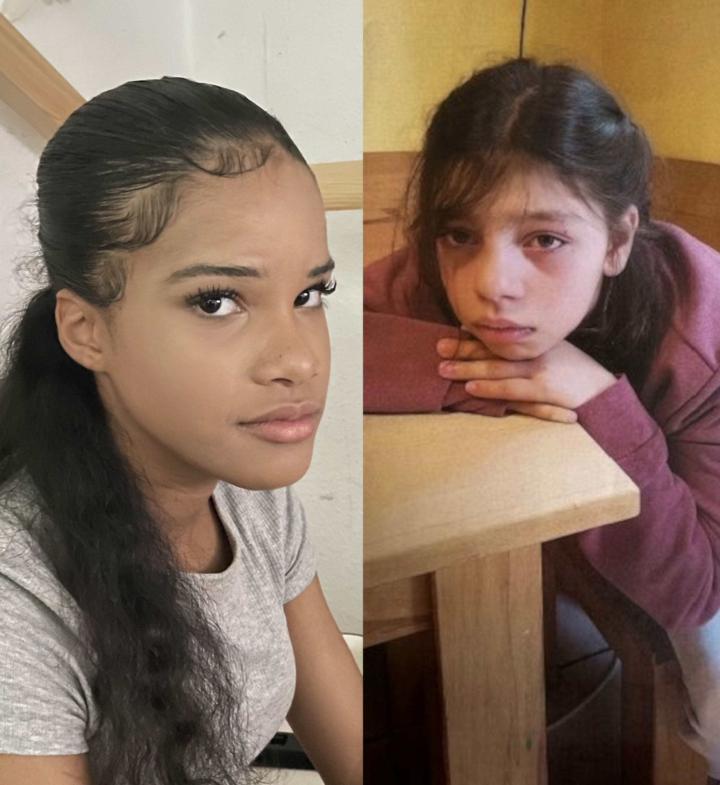 Aaliyah (l.) und Angelina aus Wilhelmsburg werden vermisst.