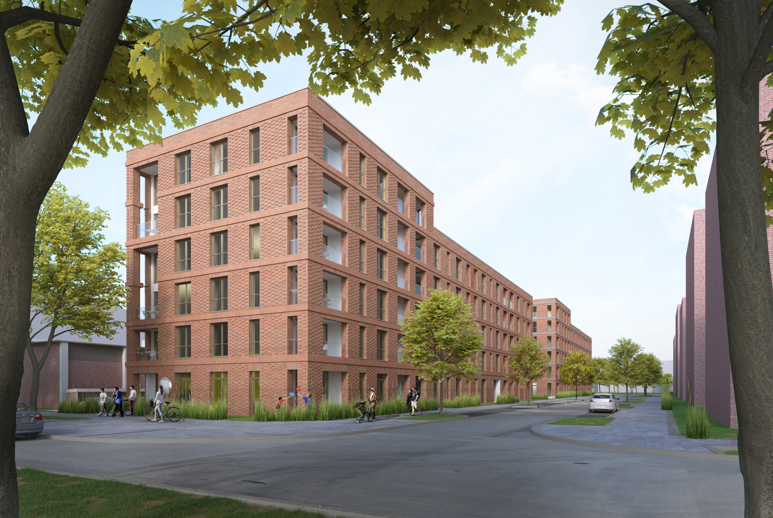 Visualisierung Saga-Neubau Barmbek-Süd