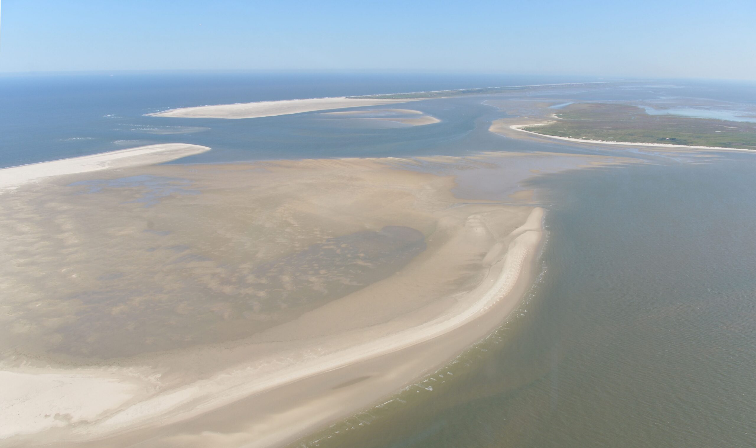 Vogelinsel Memmert, von oben
