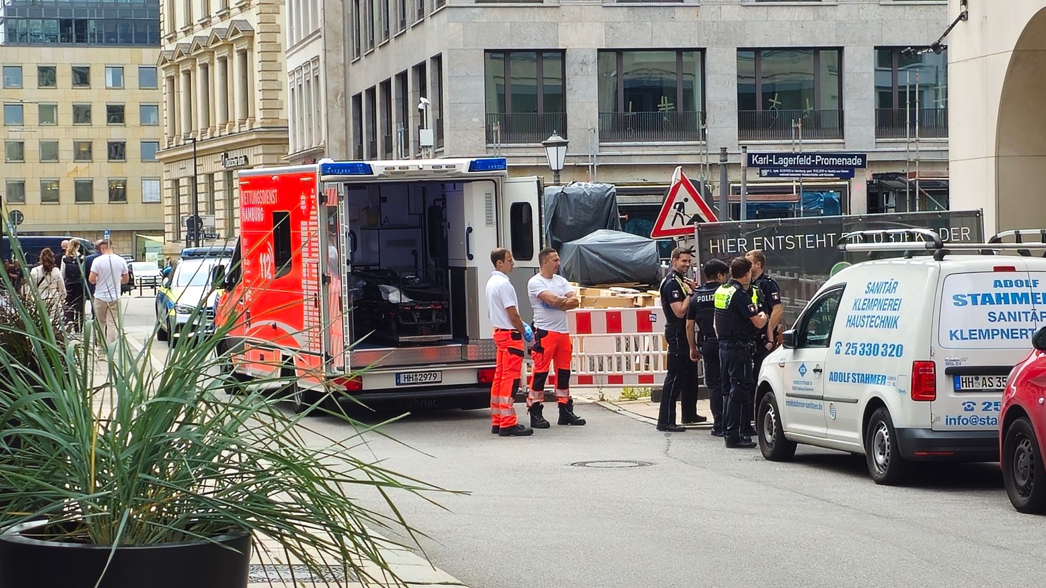 Am Montagvormittag wurde ein Toter in der City gefunden.