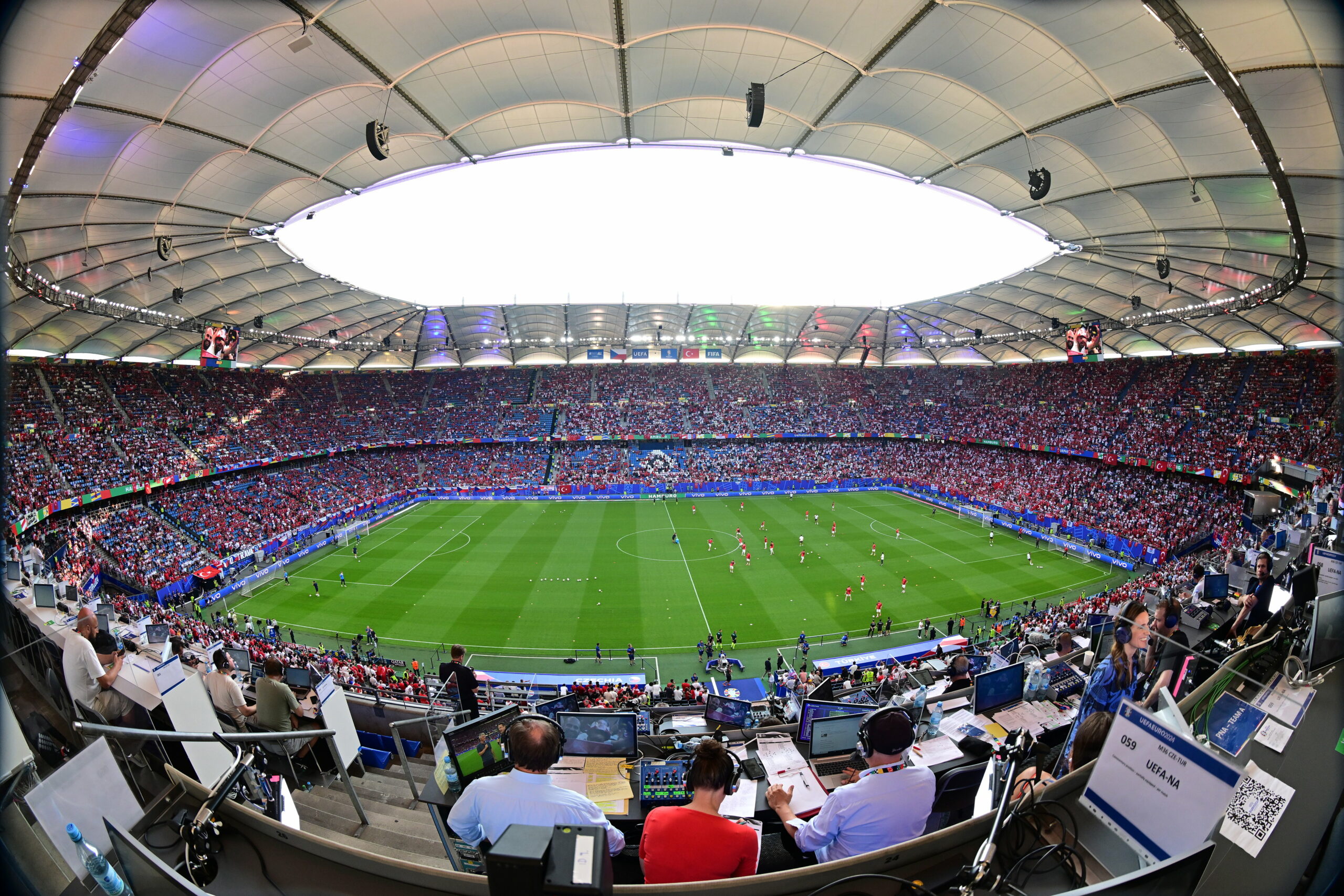 Das Volksparkstadion des HSV