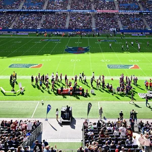 Ein Spiel der Hamburg Sea Devils im Volksparkstadion