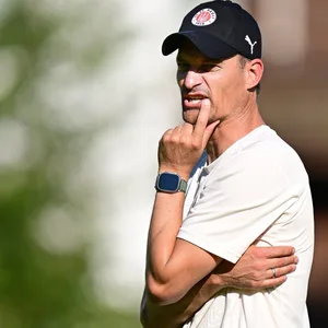Alexander Blessin grübelt beim Training