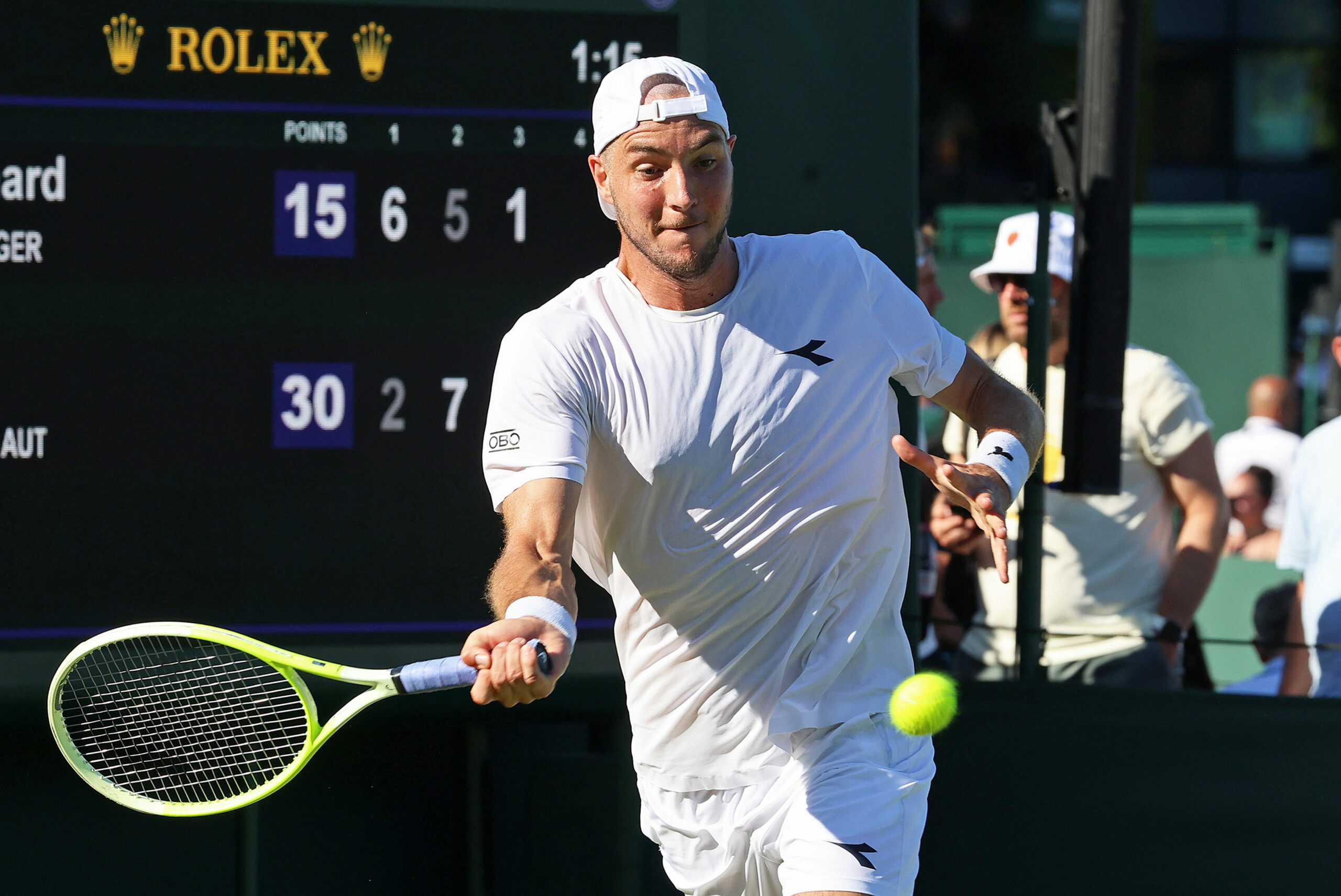 Jan-Lennard Struff auf dem Tennisplatz