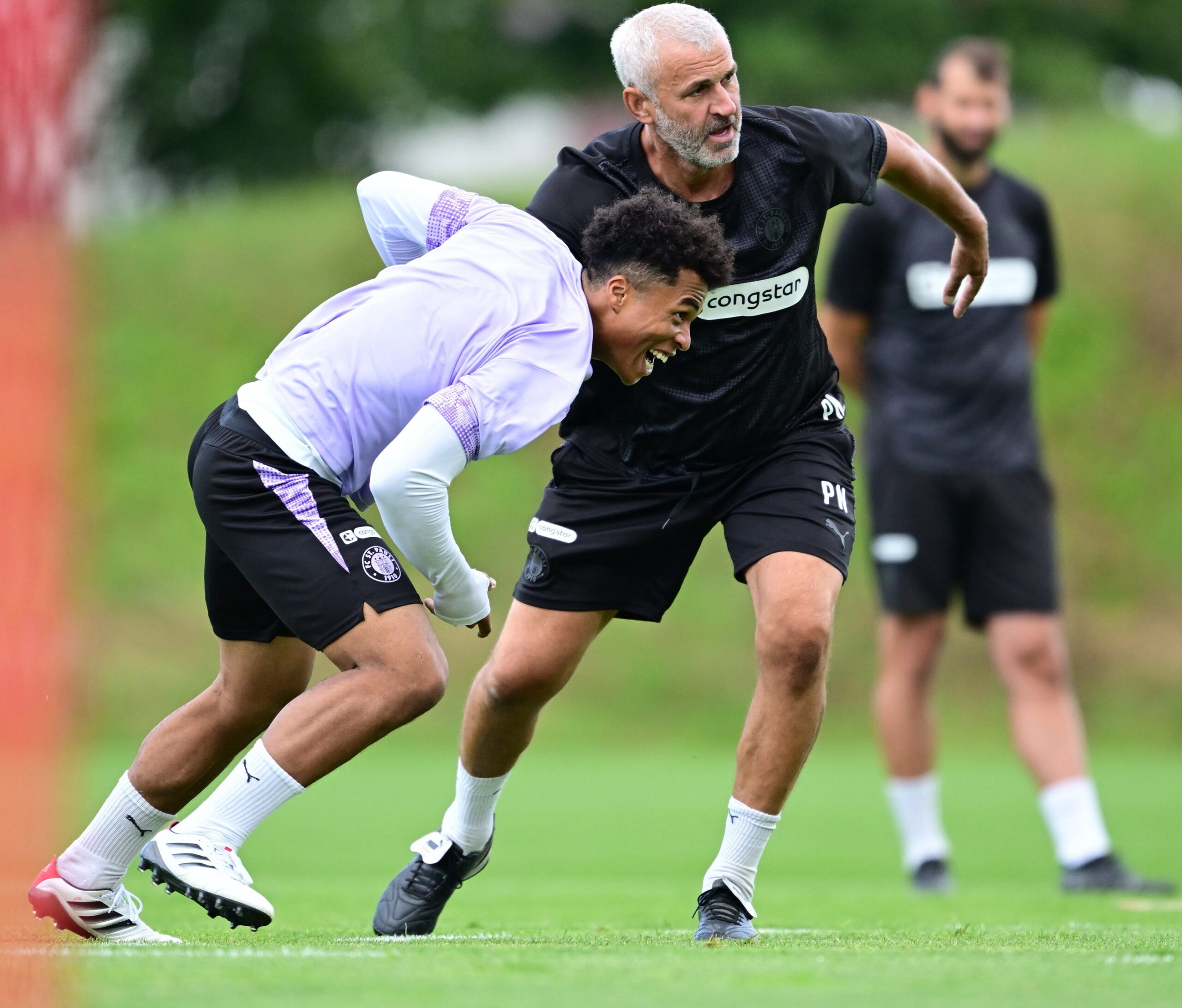 Joel Chima Fujita im Training gegen Peter Nemeth