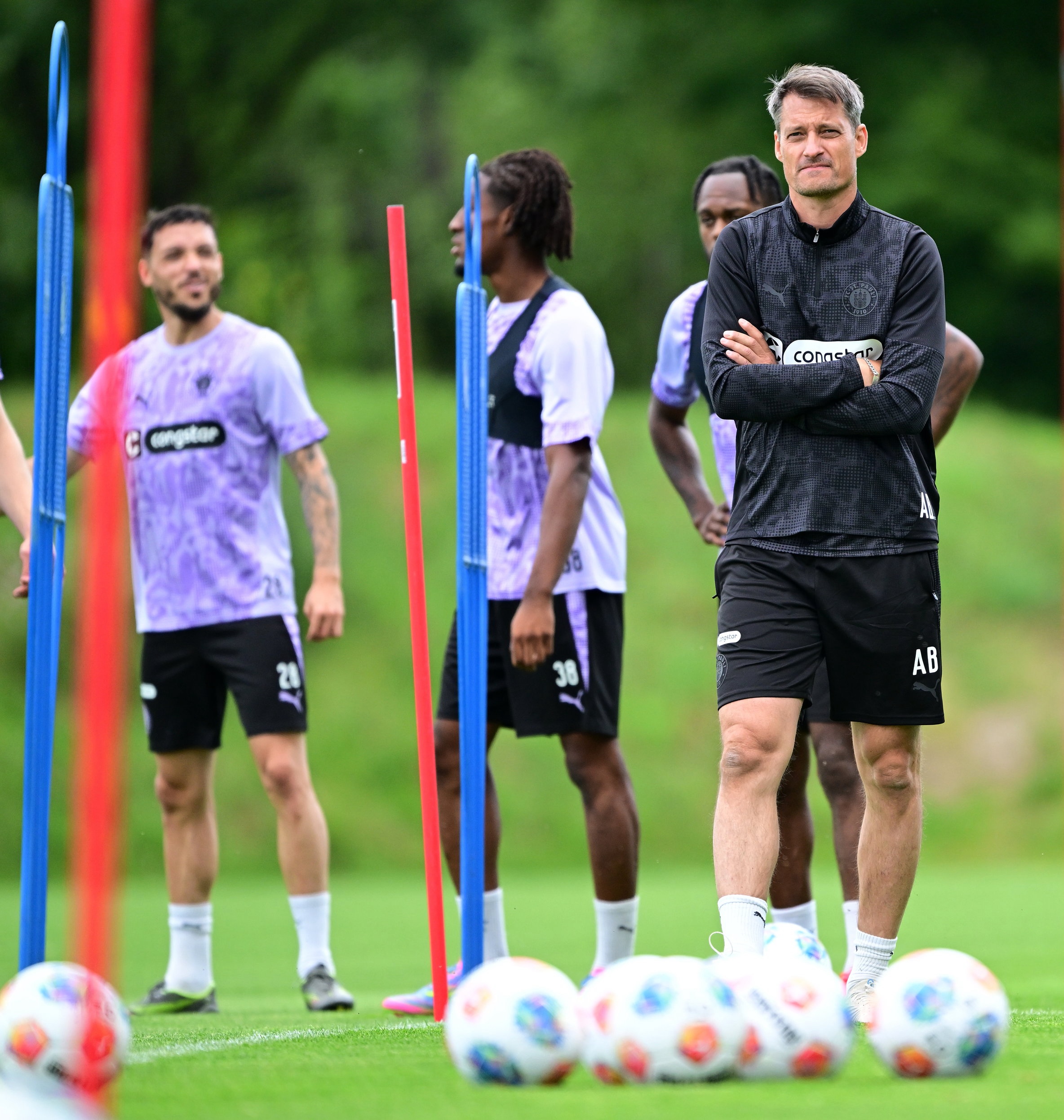 Alexander Blessin beim ersten Training 2025/26