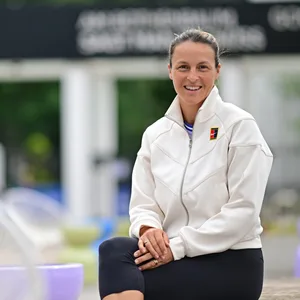 Tatjana Maria auf der Anlage am Hamburger Rothenbaum