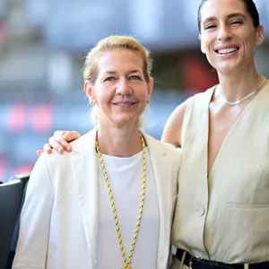 Sandra Reichel und Andrea Petkovic am Hamburger Rothenbaum