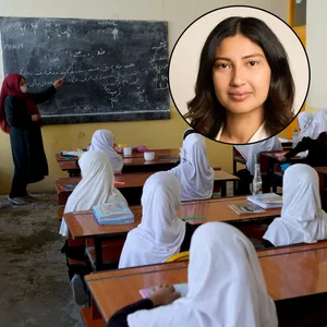 Eine der Grundschulen in Kabul, die die Hamburger Organisation „Visions for Children e.V.“ unterstützt. Hila Limar (38) ist Vorsitzende des Vereins.
