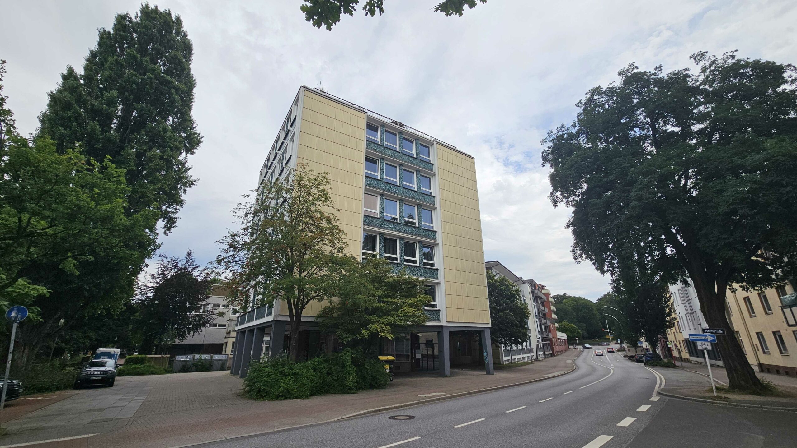 In diesem Harburger Gebäudekomplex werden verschiedene Studentenapartments vermietet.